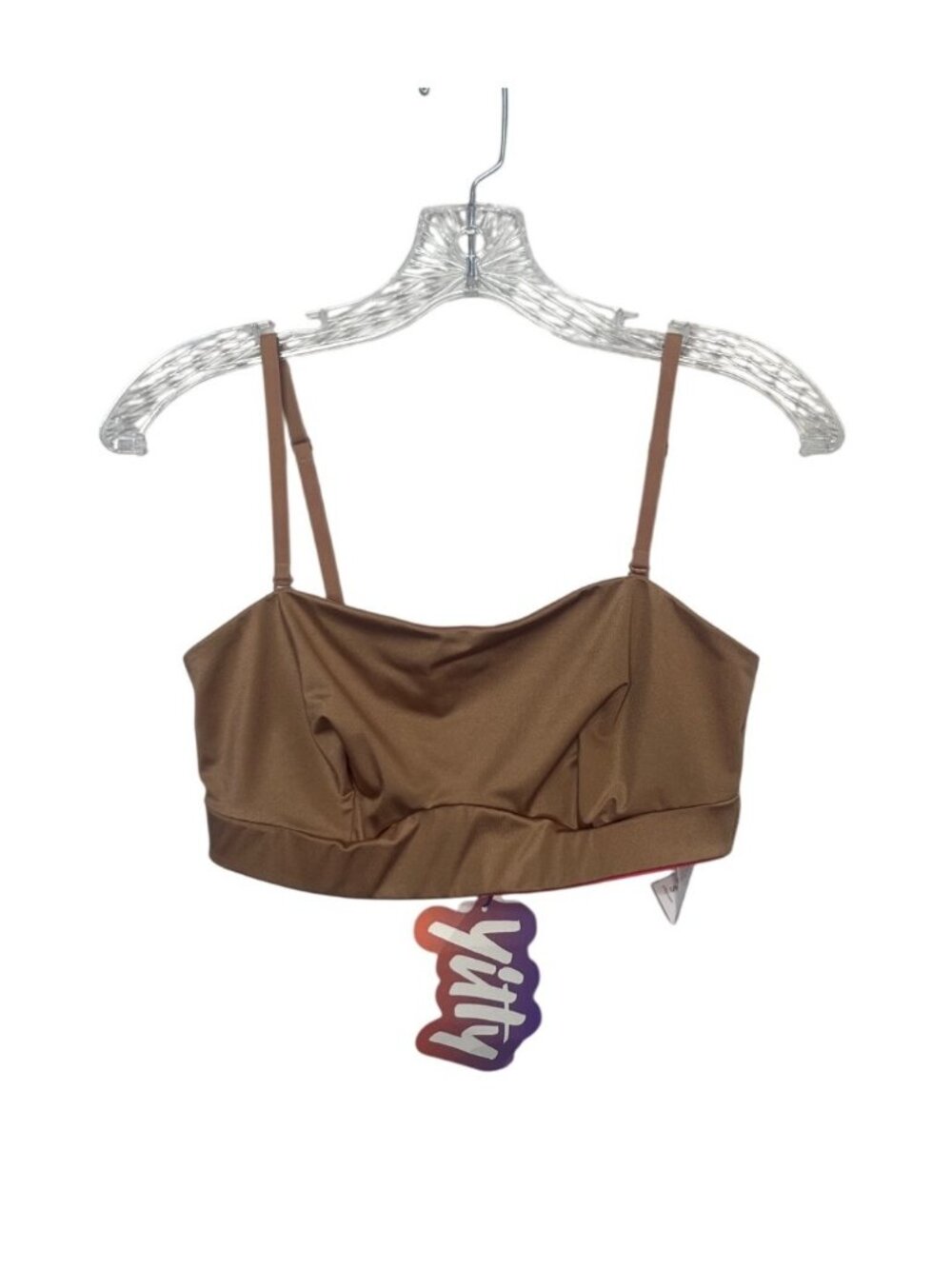 Yitty Headliner Shaping Bandeau Shaping Bra‎ Small Chocolate Brown Sugar New